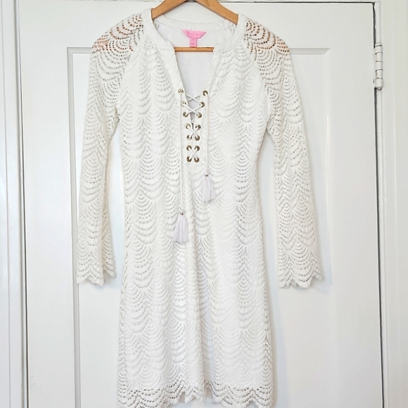 Lilly Pulitzer Sea Isle dress Lacey Lace-Up XS - Picture 3 of 5